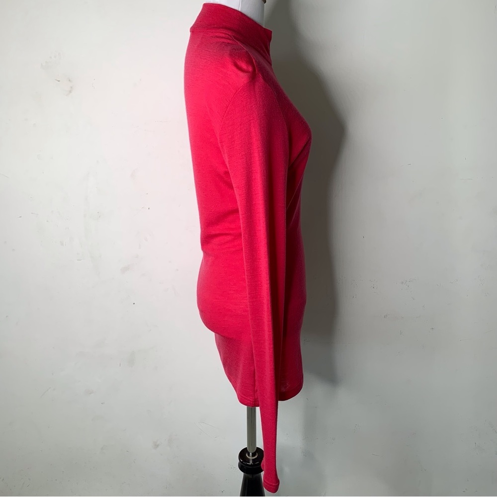 Icebreaker Merino 200 Women's Red Oasis Half-Zip Baselayer Top Size Large - Picture 6 of 15